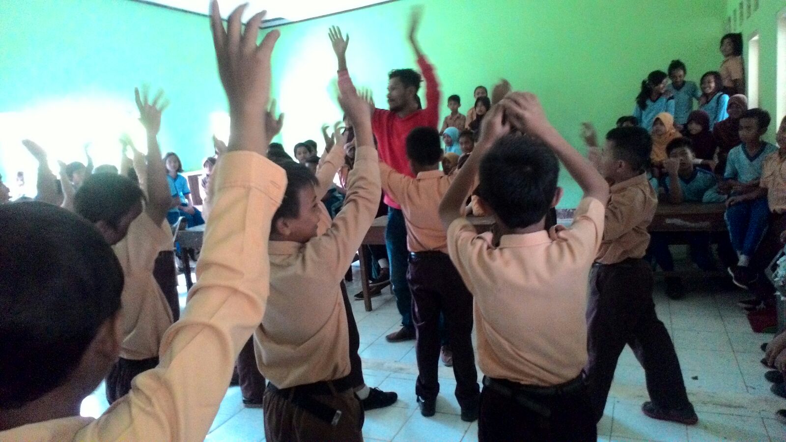 Pertemuan Kedua Lokakarya Pantomim SDN 2 Pemenang